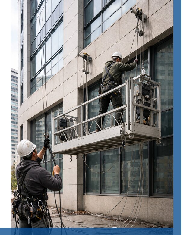 Монтаж и подъем фасадной люльки в Малгобеке от 12382 р. | ВЫСОТНИК-Млг