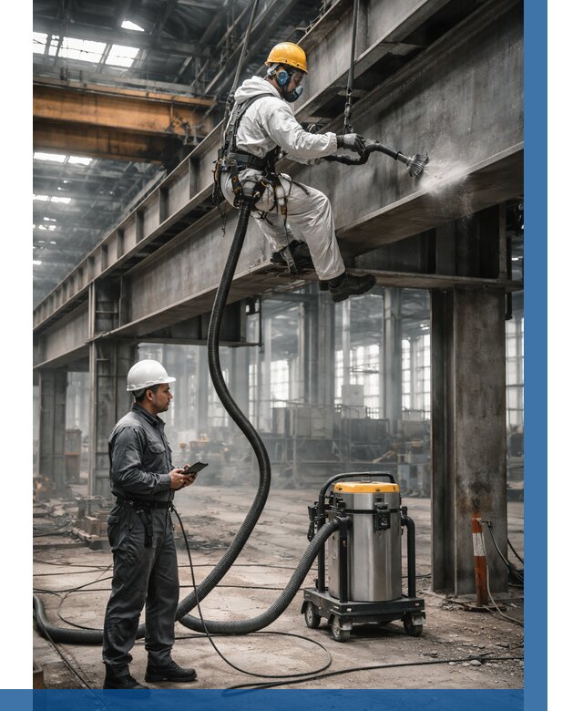 Обеспыливание конструкций в цехе в Малгобеке от 4334 р. | ВЫСОТНИК-Млг