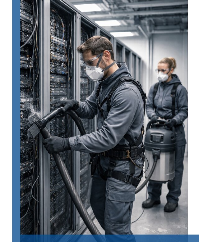 Обеспыливание серверной комнаты в Малгобеке, профессиональная очистка