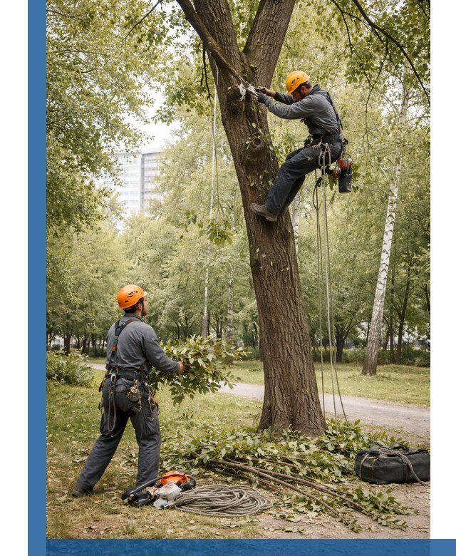 Санитарная обрезка деревьев в Малгобеке, профессионально и безопасно