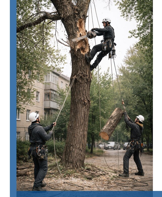 Срочное удаление аварийных деревьев в Малгобеке с гарантией безопасности