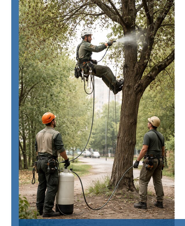 Обработка деревьев от вредителей в Малгобеке профессиональная защита