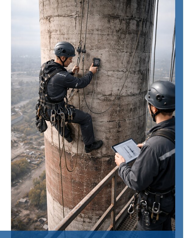 Обследование дымовой трубы в Малгобеке от 8254 р. | ВЫСОТНИК-Млг