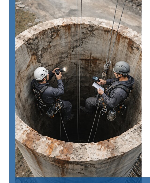 Обследование дымовой трубы: диагностика и оценка состояния в Малгобеке
