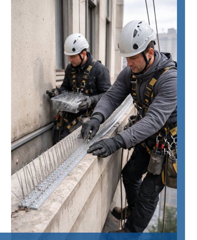 Установка шипов от птиц в Малгобеке от 877 р. | ВЫСОТНИК-Млг