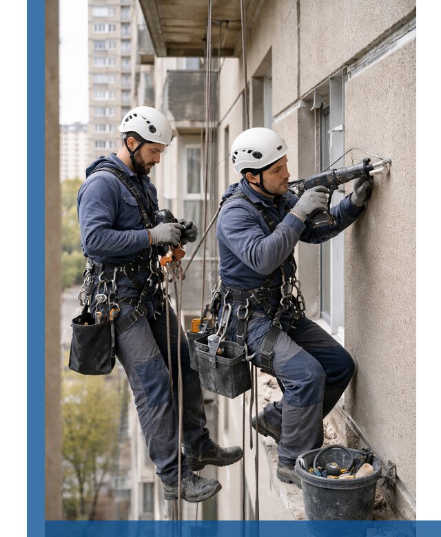 Промышленные альпинисты высотные работы и монтаж в Малгобеке